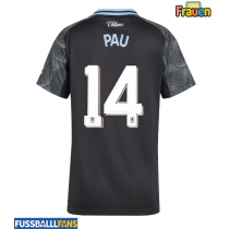 Aston Villa Pau Torres #14 Auswärtstrikot Frauen 2025-26 Kurzarm